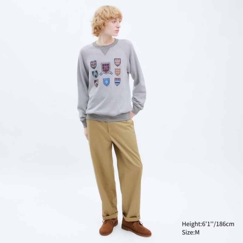 Uniqlo Sweatshirt Herren Grau | JCWL-93582