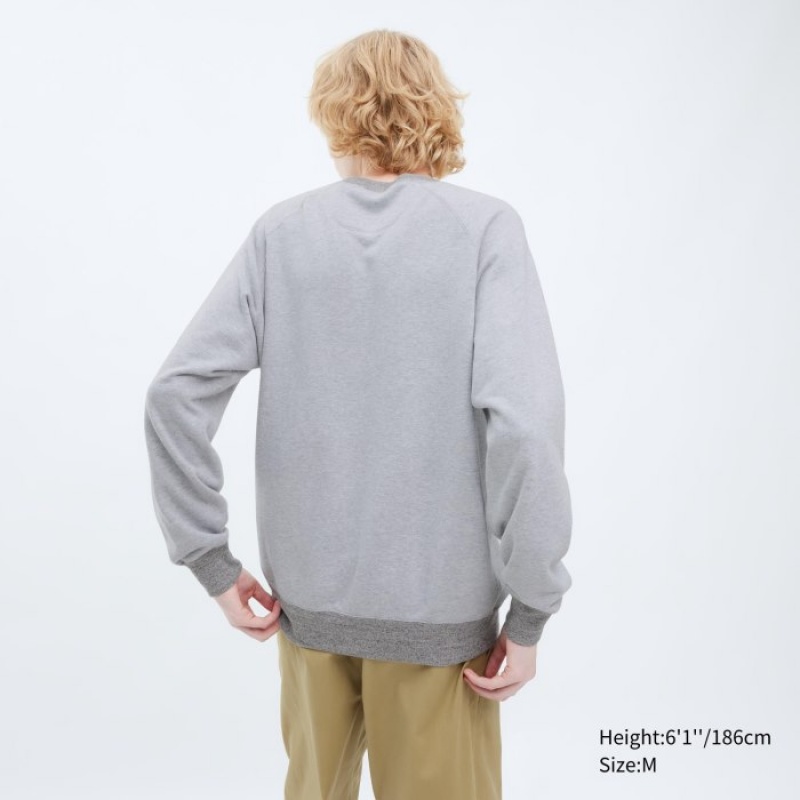 Uniqlo Sweatshirt Herren Grau | JCWL-93582