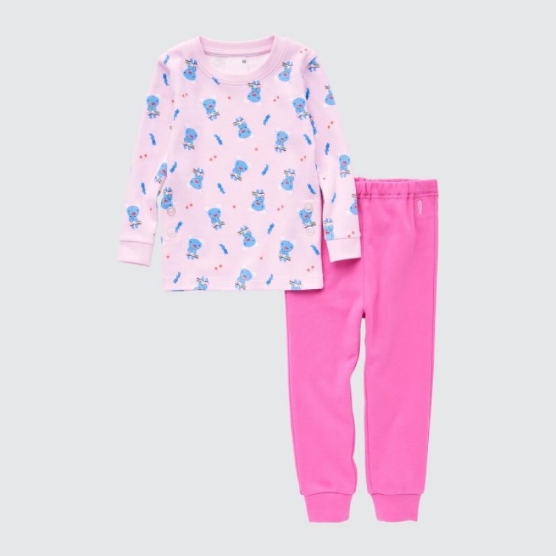 Uniqlo The Picture Book Long-Sleeve (Pénélope) Pyjama Baby Rosa | GEPJ-96451