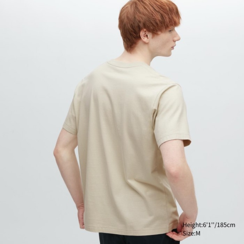 Uniqlo UT Archive UT (Kurzes Sleeve) (Keith Haring) Graphic T Shirt Damen Natural | JOFK-69308