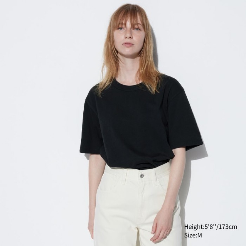 Uniqlo U Crew Neck Kurzes-Sleeve T-Shirt Damen Natural | FMGN-08649