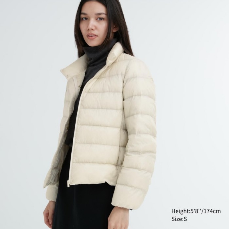 Uniqlo Ultra Light Daunenjacken Damen Weiß | KQYH-94875