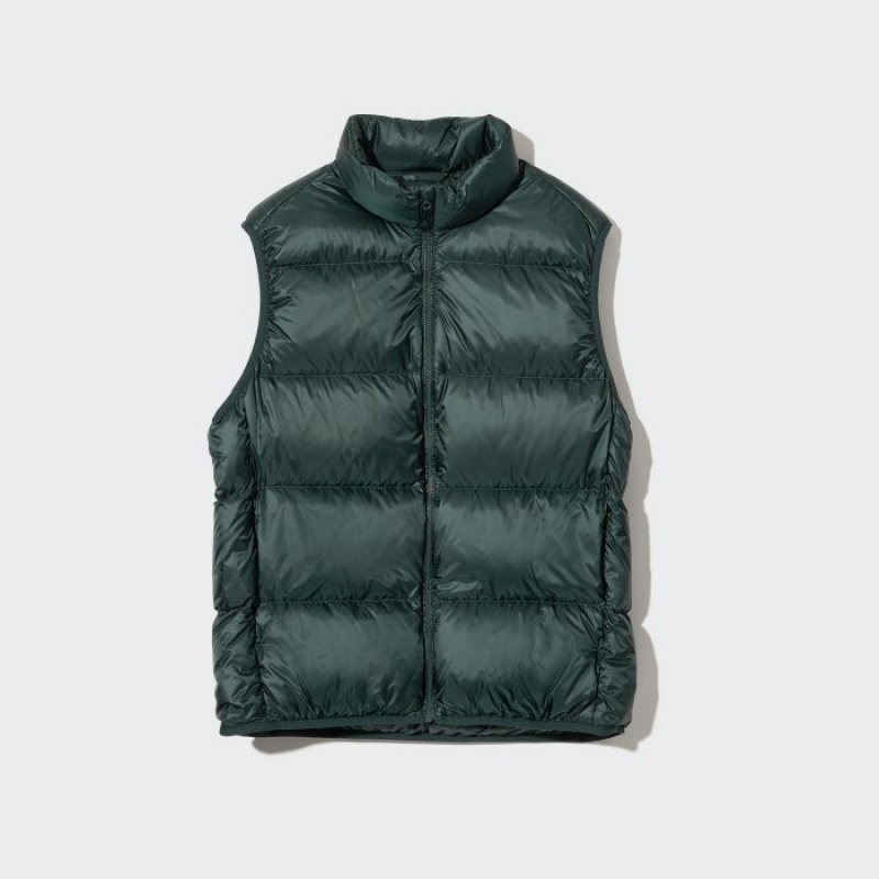 Uniqlo Ultra Light (Weite Quilt) (2022 Edition) Daunenweste Herren Dunkelgrün | EZSG-23819