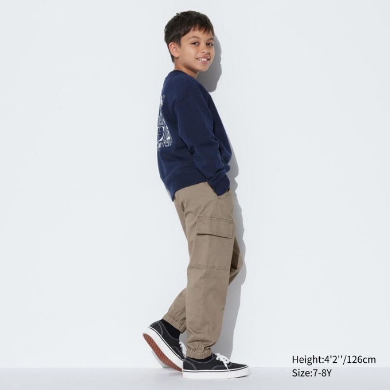 Uniqlo Ultra Stretch Cargo Jogger Jogginghose Kinder Schwarz | WAXB-15904