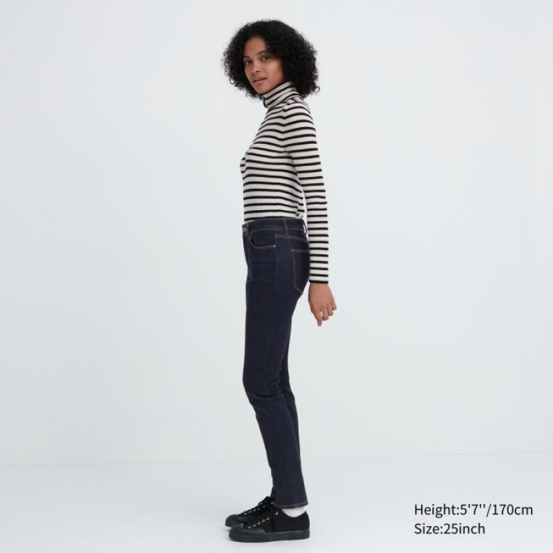 Uniqlo Ultra Stretch (Mid-Rise) Jeans Damen Weiß | ROMY-02184