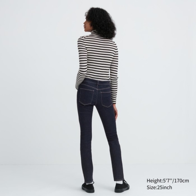 Uniqlo Ultra Stretch (Mid-Rise) Jeans Damen Weiß | ROMY-02184