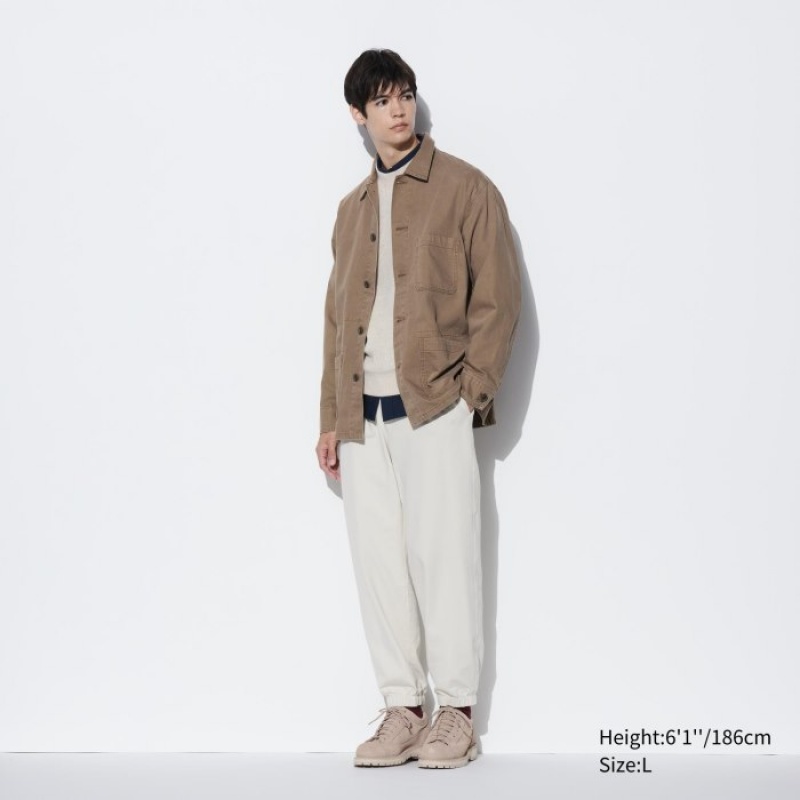 Uniqlo Utility Jacken Herren Braun | TGIQ-02865