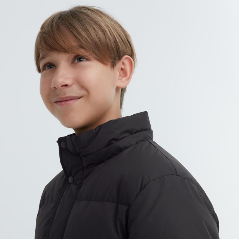 Uniqlo Warm-Gepolstert Daunenparka Kinder Olivgrün | DPLZ-02819