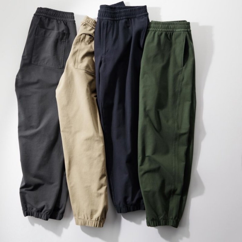 Uniqlo Washed Jersey Jogger Jogginghose Damen Dunkelgrau | ZHNQ-80764