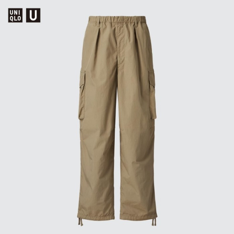 Uniqlo Weite-Fit Parachute Cargo Hose Damen Beige | INWB-81036