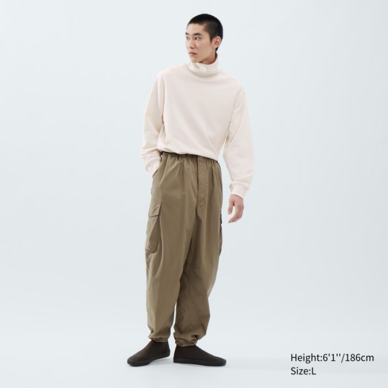 Uniqlo Weite-Fit Parachute Cargo Hose Herren Beige | EJRG-83510