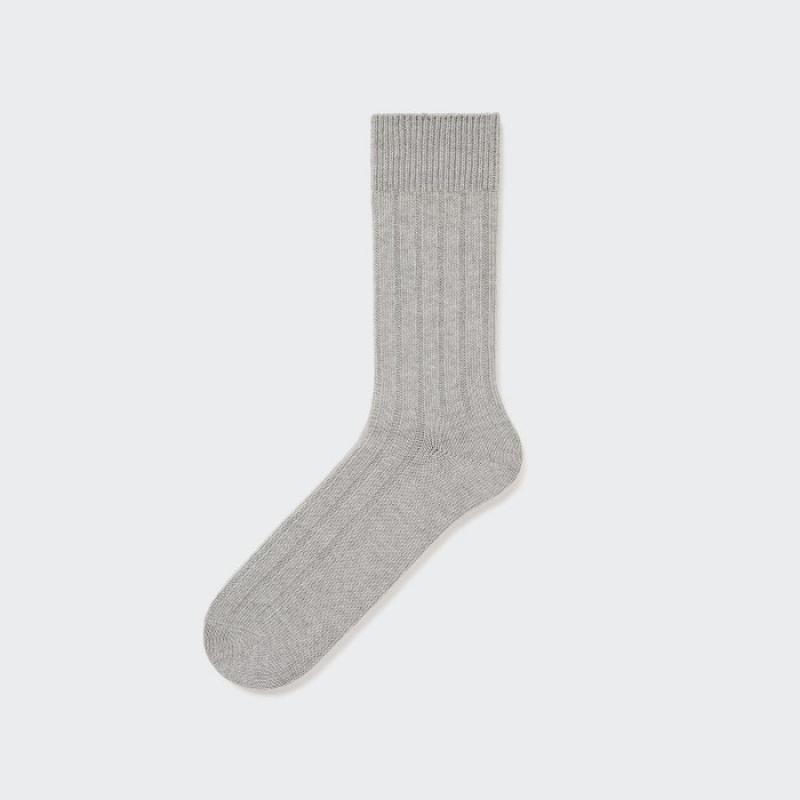 Uniqlo Weite-Gerippt Socken Herren Schwarz | SNXW-92074