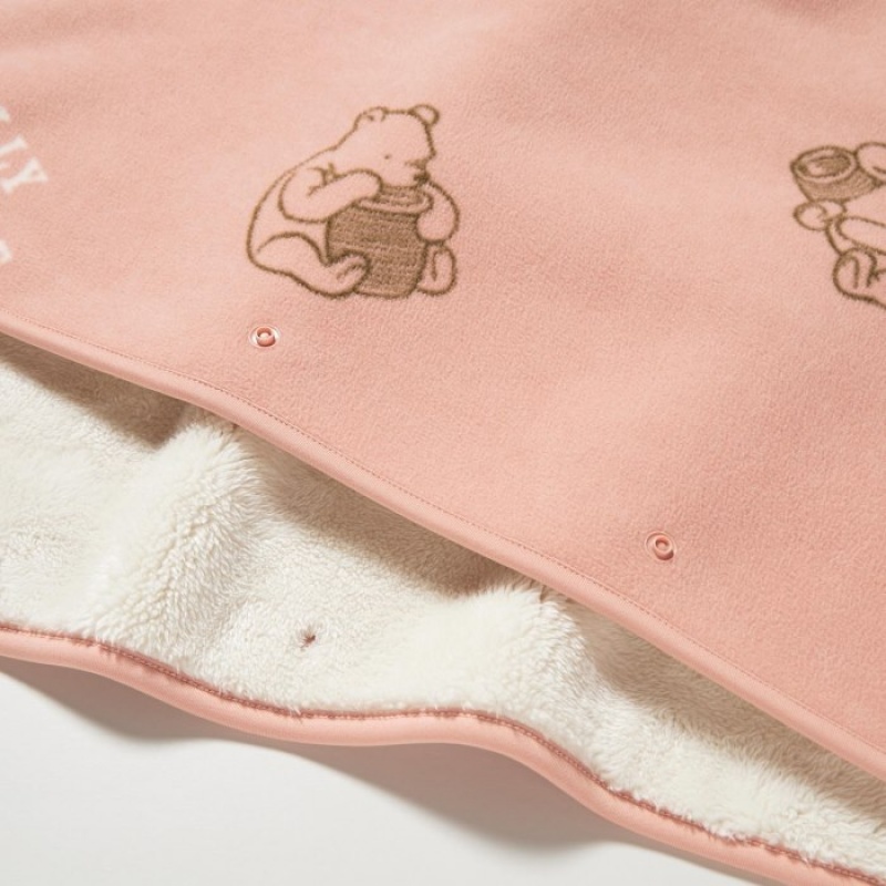 Uniqlo Winnie the Pooh Kollektion Fleece Reversible Kuscheldecke Damen Rosa | ZNBY-75149