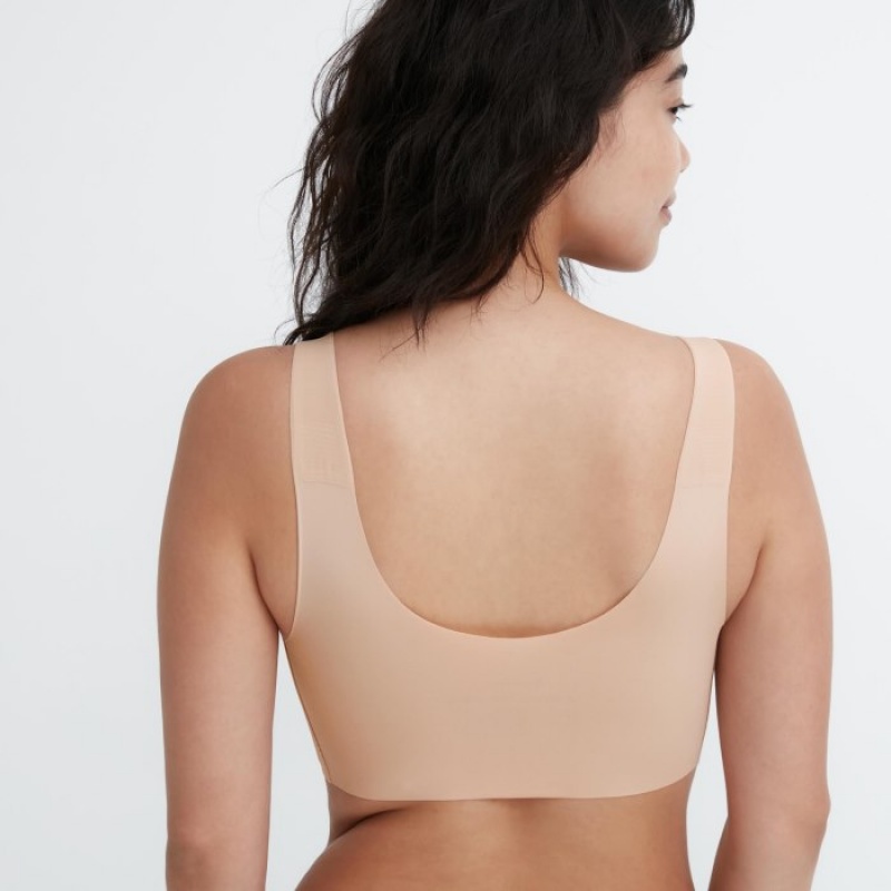 Uniqlo Wireless (Ultra Relax) BHs Damen Beige | NULX-57968